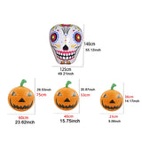 Pumpkin Skull Garden Party Courtyard Halloween Inflatable Decoration Outdoor With LED Light