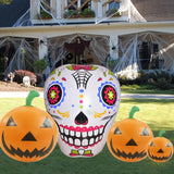 Pumpkin Skull Garden Party Courtyard Halloween Inflatable Decoration Outdoor With LED Light