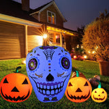 Pumpkin Skull Garden Party Courtyard Halloween Inflatable Decoration Outdoor With LED Light