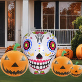 Pumpkin Skull Garden Party Courtyard Halloween Inflatable Decoration Outdoor With LED Light