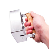 Maxbell Comb Honey Cutter Wooden Handle Honey Extractor Stainless Steel Honey Cutter