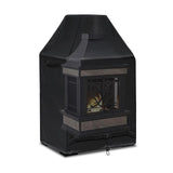 Maxbell Wood Burning Fire Pit Cover 420D Convenient Portable Outdoor Fireplace Cover