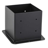 Maxbell Square Fence Post Base Flange Anchor Base for Playhouse Mailbox Post Outdoor
