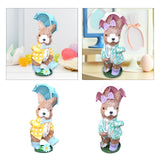 Maxbell Easter Bunny Figurine Decorative Standing Rabbit Statue for Lawn Shelf Patio Male Rabbit