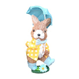 Maxbell Easter Bunny Figurine Decorative Standing Rabbit Statue for Lawn Shelf Patio Male Rabbit