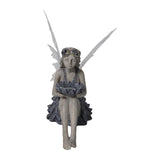 Maxbell Fairy Solar Garden Statue Resin Outdoor Sculpture for Outside Lawn Landscape
