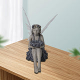 Maxbell Fairy Solar Garden Statue Resin Outdoor Sculpture for Outside Lawn Landscape