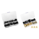 Maxbell 252 Pieces Picture Hangers Kit Hardware for Drawing Painted Canvases Artwork Golden and Black