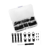 Maxbell 252 Pieces Picture Hangers Kit Hardware for Drawing Painted Canvases Artwork Black