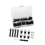 Maxbell 252 Pieces Picture Hangers Kit Hardware for Drawing Painted Canvases Artwork Black