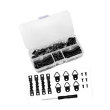 Maxbell 252 Pieces Picture Hangers Kit Hardware for Drawing Painted Canvases Artwork Black