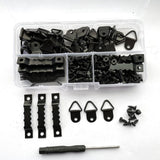 Maxbell 252 Pieces Picture Hangers Kit Hardware for Drawing Painted Canvases Artwork Black