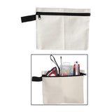 Maxbell Tool Tote Bag Camping Gear Handbag Wrench Cars First Aid Set Spanner Storage White22x17.5cmCanvas