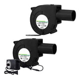 Maxbell BBQ Blower Fan 12V Small Furnace Blower for Charcoal Starter Bellows Camping