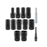 Maxbell 13Pcs Wheel Lock Removal Kit Sturdy Versatile for Power Tools Bolt Extractor