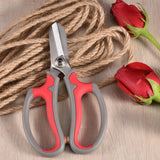 Maxbell Gardening Scissors Professional Floral Scissors for Fruits Picking Home Yard Pink Gray