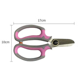Maxbell Gardening Scissors Professional Floral Scissors for Fruits Picking Home Yard Pink Gray