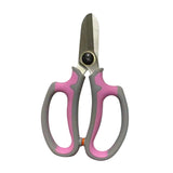 Maxbell Gardening Scissors Professional Floral Scissors for Fruits Picking Home Yard Pink Gray