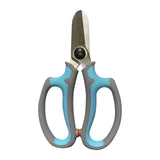 Maxbell Gardening Scissors Professional Floral Scissors for Fruits Picking Home Yard Blue Gray