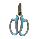 Maxbell Gardening Scissors Professional Floral Scissors for Fruits Picking Home Yard Blue Gray