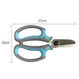Maxbell Gardening Scissors Professional Floral Scissors for Fruits Picking Home Yard Blue Gray