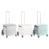 Maxbell Folding Shopping Cart Multipurpose Luggage Trolley for Camping Office Moving Grey