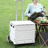 Maxbell Folding Shopping Cart Multipurpose Luggage Trolley for Camping Office Moving Grey