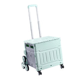 Maxbell Folding Shopping Cart Multipurpose Luggage Trolley for Camping Office Moving Green