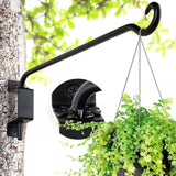 Wrought Iron Plant Hanger Rotatable Hanging Basket Bracket for Gardens Walls