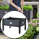 Maxbell Elevate Planter Box with Legs Deck Gardening Fruits Flower Raised Garden Bed