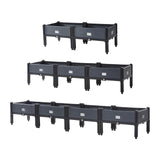 Maxbell Large Planter Box with Legs Backyard Patio Deck Flower Box Raised Garden Bed 100cmx40cmx33cm