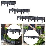 Maxbell Large Planter Box with Legs Backyard Patio Deck Flower Box Raised Garden Bed 100cmx40cmx33cm