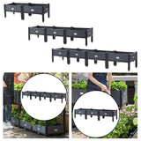 Maxbell Large Planter Box with Legs Backyard Patio Deck Flower Box Raised Garden Bed 100cmx40cmx33cm