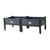 Maxbell Large Planter Box with Legs Backyard Patio Deck Flower Box Raised Garden Bed 100cmx40cmx33cm