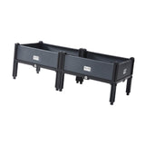 Maxbell Large Planter Box with Legs Backyard Patio Deck Flower Box Raised Garden Bed 100cmx40cmx33cm