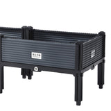 Maxbell Large Planter Box with Legs Backyard Patio Deck Flower Box Raised Garden Bed 100cmx40cmx33cm