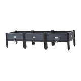 Maxbell Large Planter Box with Legs Backyard Patio Deck Flower Box Raised Garden Bed 150cmx40cmx33cm