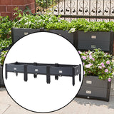Maxbell Large Planter Box with Legs Backyard Patio Deck Flower Box Raised Garden Bed 150cmx40cmx33cm