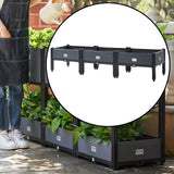 Maxbell Large Planter Box with Legs Backyard Patio Deck Flower Box Raised Garden Bed 150cmx40cmx33cm