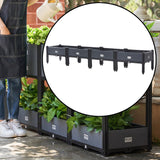 Maxbell Large Planter Box with Legs Backyard Patio Deck Flower Box Raised Garden Bed 200cmx40cmx33cm