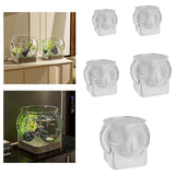 Maxbell Fish Tank for Home Decor for Beginners and Enthusiasts Transparent Fish Bowl S