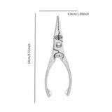 Fishing Pliers High Precision Lightweight Fishing Tool Sturdy Fishing Gadget Silver