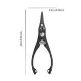 Maxbell Fishing Pliers High Precision Lightweight Fishing Tool Sturdy Fishing Gadget Gray