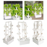 Maxbell Hydroponics Growing System High Yield Wear Resistant Vertical Garden Planter 2 Columns