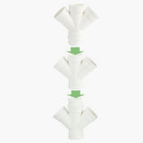Maxbell Hydroponics Growing System High Yield Wear Resistant Vertical Garden Planter 2 Columns