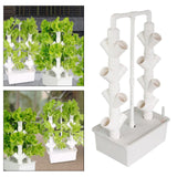 Maxbell Hydroponics Growing System High Yield Wear Resistant Vertical Garden Planter 2 Columns