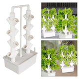 Maxbell Hydroponics Growing System High Yield Wear Resistant Vertical Garden Planter 2 Columns