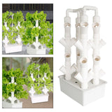 Maxbell Hydroponics Growing System High Yield Wear Resistant Vertical Garden Planter 4 Columns