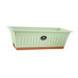 Flower Window Box Vegetable Planter Rectangular for Garden Kitchen Versatile Light Green