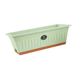 Flower Window Box Vegetable Planter Rectangular for Garden Kitchen Versatile Light Green